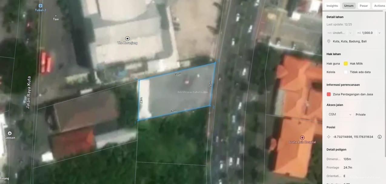 Tanah bypass Ngurah Rai Kuta