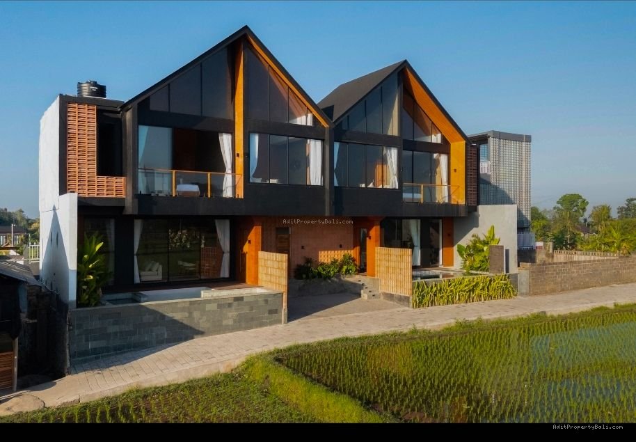 2 unit villa view sawah ubud